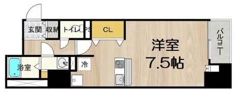 CITY SPIRE堺筋本町(リトルリバー本町橋)の物件間取画像