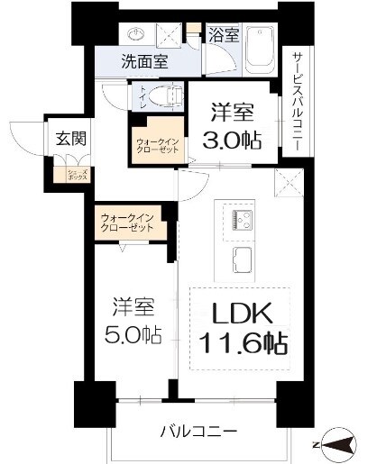 アーバネックス南新町の物件間取画像