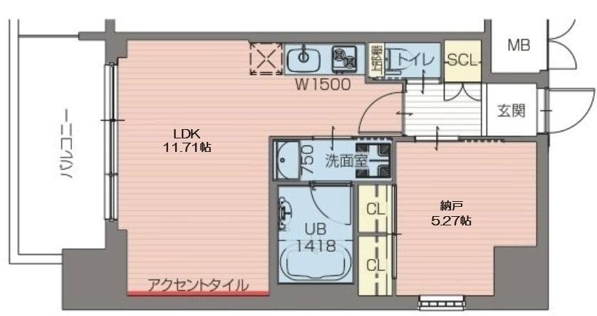 プレジオ難波の物件間取画像