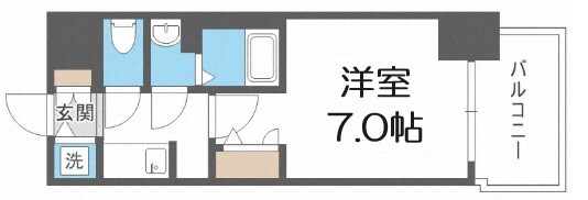 S-RESIDENCE難波大国町Unoの物件間取画像