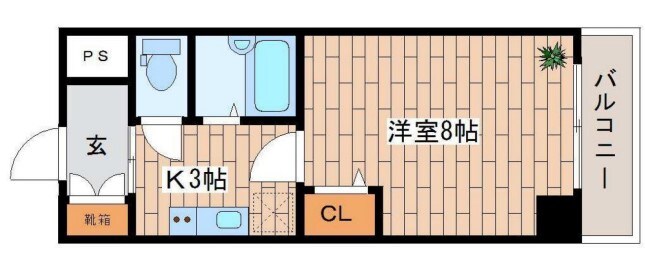 センユー四ツ橋の物件間取画像