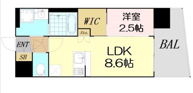 セレニテ新大阪ミラク弐番館の物件間取画像