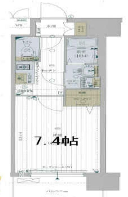 レジュールアッシュ京橋の物件間取画像