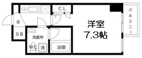 SEST北浜の物件間取画像