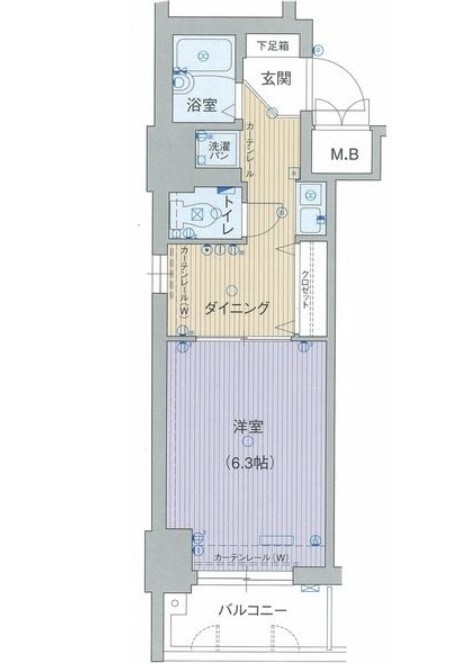 エステムコート新大阪の物件間取画像