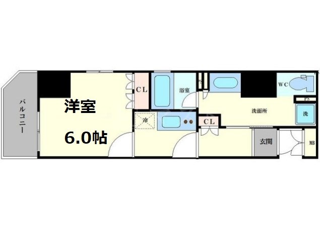 リーガル南船場Ⅲの物件間取画像