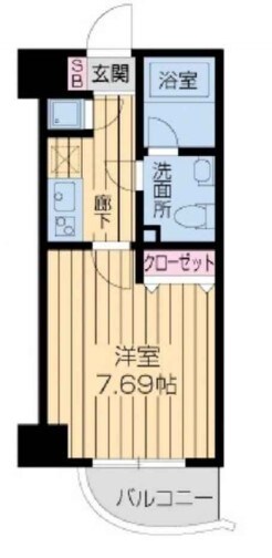 ライブコート北梅田の物件間取画像