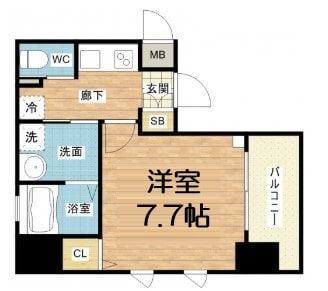 サムティ本町AGEの物件間取画像