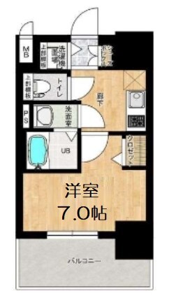 フォーリアライズ阿波座WESTの物件間取画像