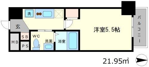 セレニテ本町グランデの物件間取画像