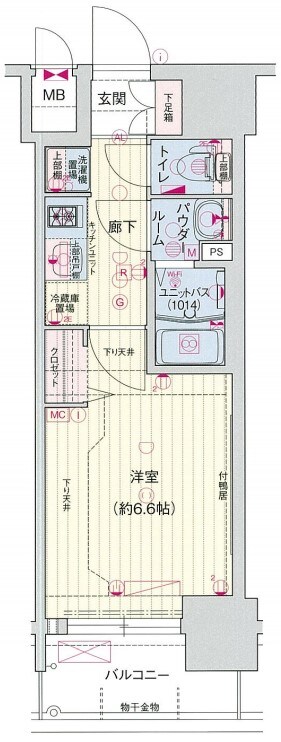 プレサンス上町台筆ヶ崎　ＮＯＲＴＨの物件間取画像