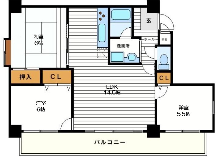 メゾン日月の物件間取画像