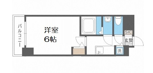 エスリードレジデンス大阪福島フロントの物件間取画像