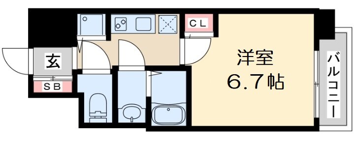 S-RESIDENCE新大阪Ridenteの物件間取画像