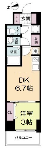 スペーシア日本橋東の物件間取画像