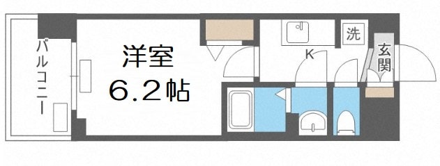 エステムコート四天王寺夕陽丘Ⅱの物件間取画像