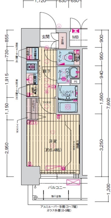 ララプレイス大阪福島アビリテの物件間取画像