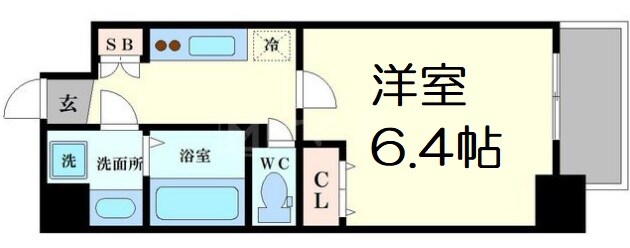 ジアコスモ九条シエルの物件間取画像