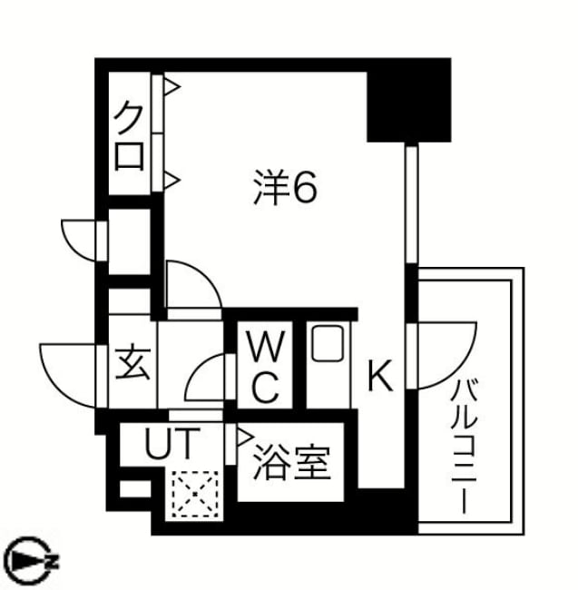 スプランディッド難波元町DUEの物件間取画像