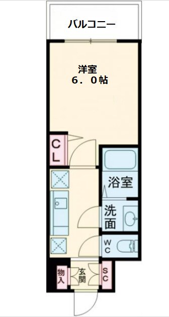 ｇｍ難波ウエストＤ．C．の物件間取画像