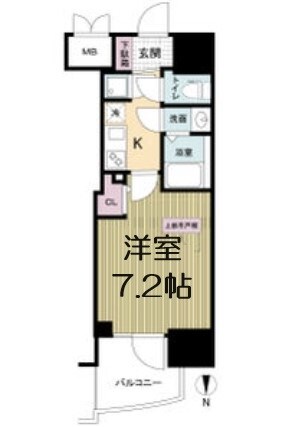 セレニテ本町東リアンの物件間取画像