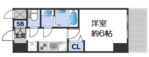 レオンコンフォート阿波座西の物件間取画像