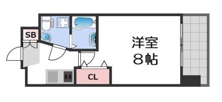 AFFLUENCE難波の物件間取画像