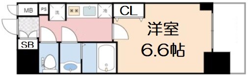 プレサンス四天王寺前夕陽ヶ丘アクティの物件間取画像