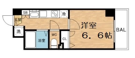 プレサンス中之島グラシアの物件間取画像