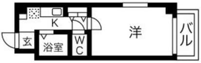 U-ro大国町の物件間取画像