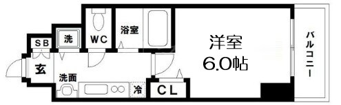プレサンス堺筋本町フィリアの物件間取画像