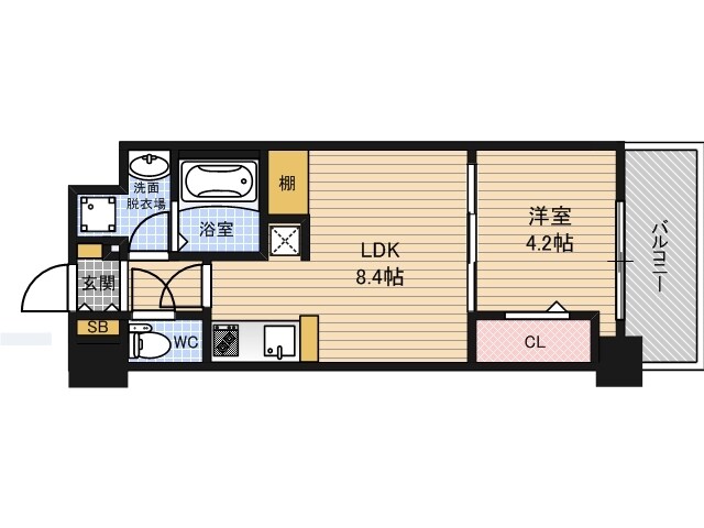 アーバネックス堂島の物件間取画像