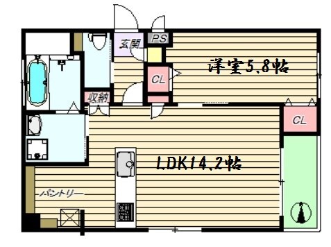 フローラ梅田東の物件間取画像