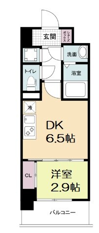 アドバンス難波ラシュレの物件間取画像