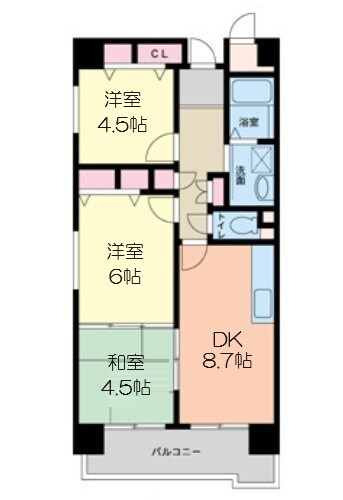 グラマシー立売堀の物件間取画像