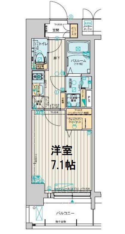 レオンコンフォート天神橋の物件間取画像