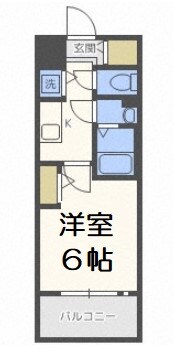 エスリード難波ザ・アークの物件間取画像