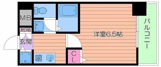 プレサンス大手前パークサイドの物件間取画像