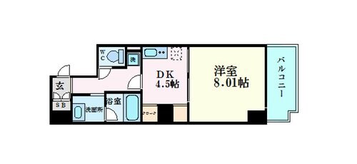 Peridot 内平野町の物件間取画像