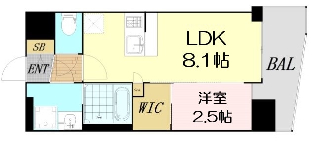 セレニテ新大阪ミラク弐番館の物件間取画像