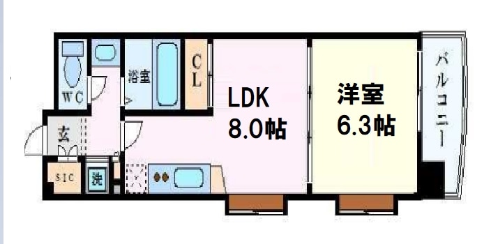 コンソラーレ同心の物件間取画像