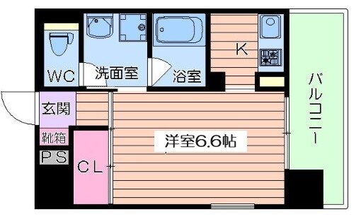 ジュネーゼ京町堀パークサイドの物件間取画像