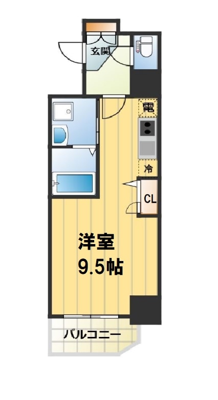 ベルエ難波西の物件間取画像