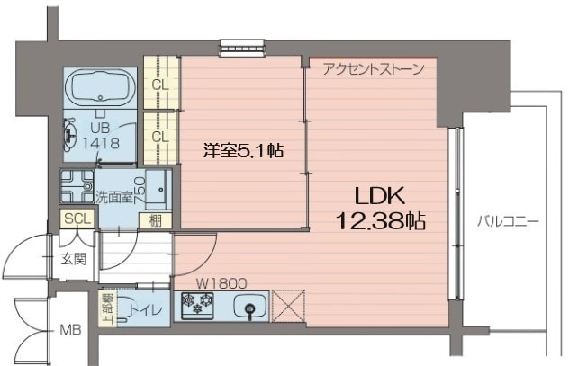 プレジオ阿波座の物件間取画像