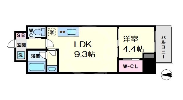 ブエナビスタ大手通の物件間取画像