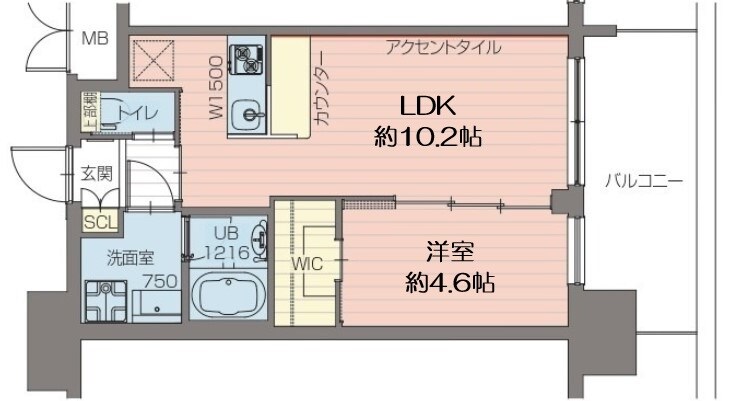 プレジオ阿波座の物件間取画像