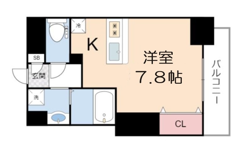 CASA MT 恵美須駅前の物件間取画像