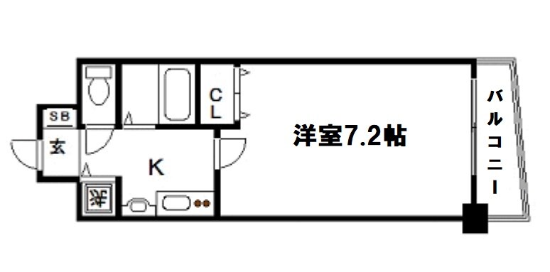 プレサンス中之島公園パークレジデンスの物件間取画像