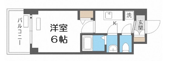 プレサンス南堀江ザ・センスの物件間取画像