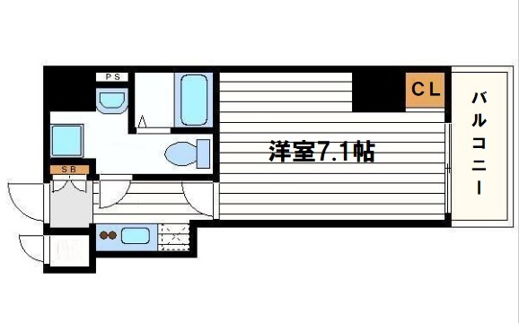 レジュールアッシュ谷町の物件間取画像